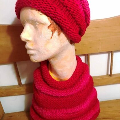 Set: Mütze und Cowl "Winterleuchten"
