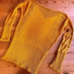 Pullover „Weizenfeld im Sommer“ Baumwoll/Polyamid/Haspelseide