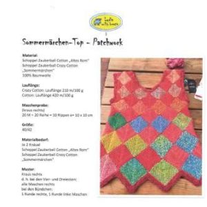 Sommertop Patchwork „Sommermärchen“