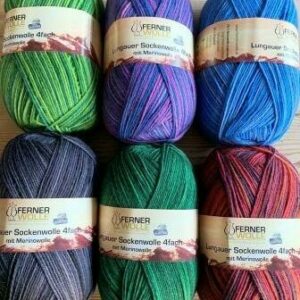 Ferner Lungauer Sockenwolle 4fach mit Merinowolle – 100 g Knäuel