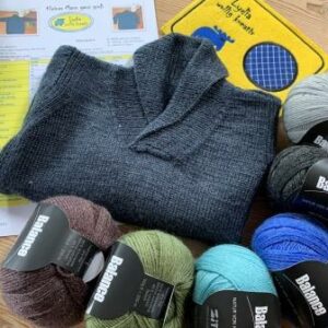 Kreativ-Paket „Kleiner Mann ganz groß“ Kinderpullover Gr. 80/86 bis Gr. 140/146