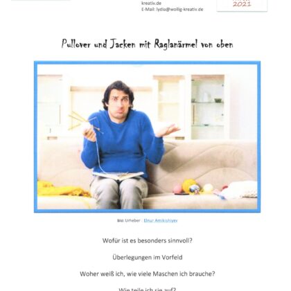RVO - Allgemeine Information zum Erstellen eines eigenen Pullovers